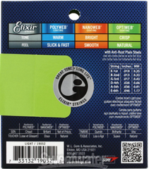 Elixir 19052 Optiweb Electric Guitar Strings