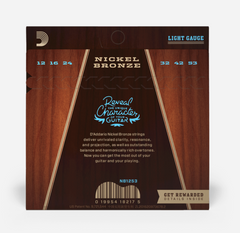 D'addario NB1253 Nickel Bronze acoustic guitar strings