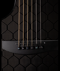 McPherson Black Out Edition Sable Guitar bridge