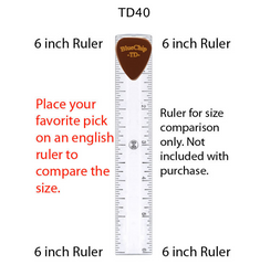 Blue Chip TD40 pick size