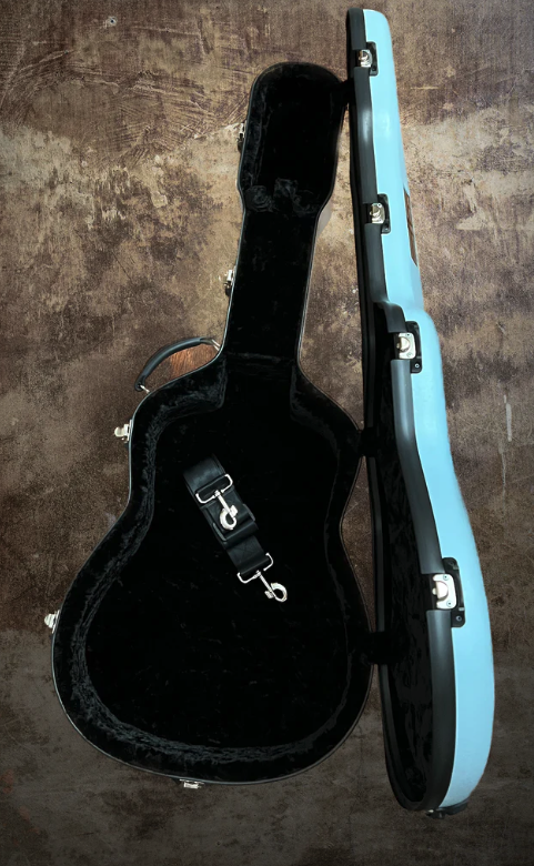 Blue guitar case deals