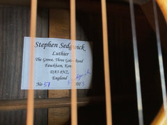 Sedgwick harp guitar label