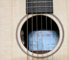 Sheeran Tour Edition guitar interior label