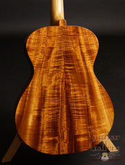 Leach Cremona guitar koa back