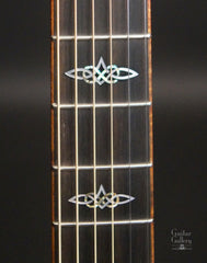 Tippin Bravado Guitar with Celtic inlays detail