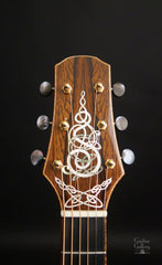 Tippin Bravado Guitar with Celtic inlays headstock