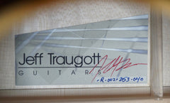 Traugott R cutaway guitar interior label