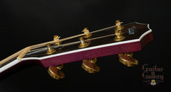 Taylor 614ce purple guitar headstock