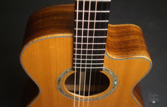 Wingert model E guitar down front view