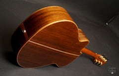 Wingert model E guitar Indian rosewood end