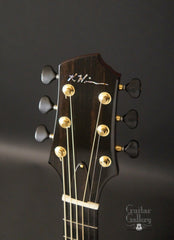 Wingert multi-scale guitar headstock