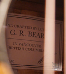 G. R. Bear 00 guitar label