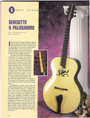 Bob Benedetto IL PALISANDRO archtop magazine article