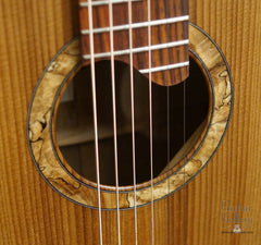Bent Twig Parlor guitar spalted rosette