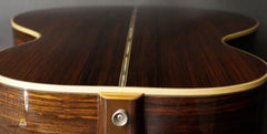 Froggy Bottom Brazilian rosewood guitar down back