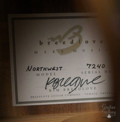 Breedlove Northwest guitar label