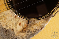 Brondel D1 guitar rosette detail of arrow purfling