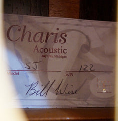 Charis SJ guitar label