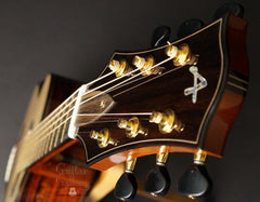 Applegate SJ Cocobolo guitar headstock