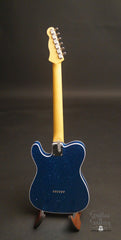Blue Sparkle Crook T-style electric guitar back full