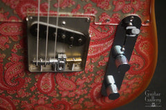 Crook vintage pink paisley guitar controls