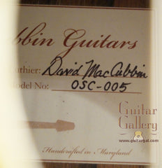 MacCubbin guitar label