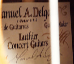Delgado crossover guitar label