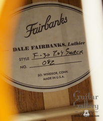 Fairbanks Roy Smeck guitar label