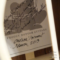 Froggy Bottom guitar label