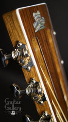 Froggy Bottom H-12 mahogany guitar bound headstock