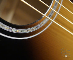 Froggy Bottom SJ sunburst guitar rosette detail