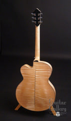 Galloup archtop guitar full back view
