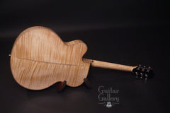 Galloup archtop guitar glam shot back