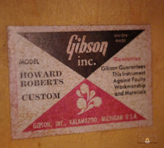 Gibson Howard Roberts Custom Archtop