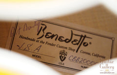 Guild Benedetto archtop guitar label