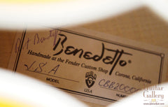Guild Benedetto archtop guitar label