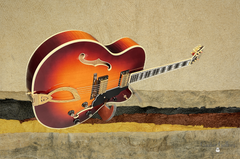 Guild X-700 sunburst archtop artistic shot