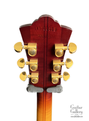 Guild X-700 sunburst archtop back of headstock
