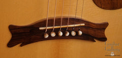 Hewett Brazilian rosewood D guitar hand carved bridge