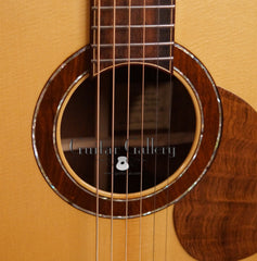 Hewett Brazilian rosewood D guitar rosette