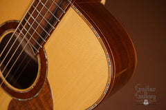 Hewett Brazilian rosewood D guitar purfling