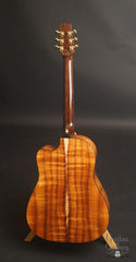 Langejans Koa guitar back full view