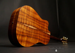 Langejans Koa guitar glam shot back