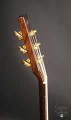 Langejans Koa guitar side of headstock