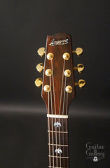 Langejans Koa guitar headstock