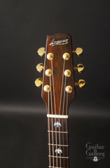 Langejans Koa guitar headstock