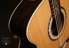 Klein Brazilian rosewood acoustic guitar detail