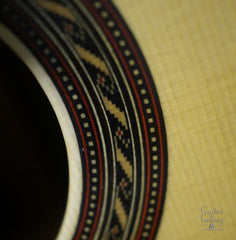 Kenny Hill custom classical guitar rosette detail