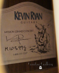 Ryan Mission GC guitar label