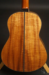 Kostal 00 Koa guitar back close up